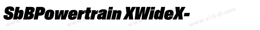 SbBPowertrain XWideX字体转换